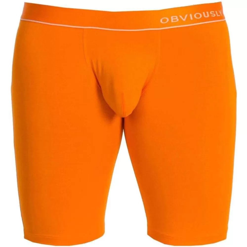 Obviously Men's Underwear^Orange Primeman Anatomax Boxer Brief 9Inch Leg
