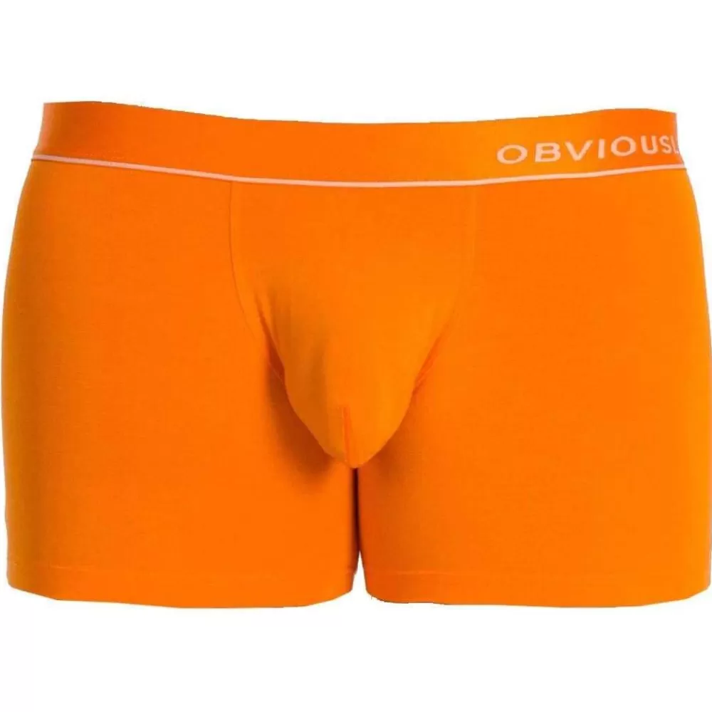Obviously Men's Underwear^Orange Primeman Anatomax Boxer Brief 3Inch Leg