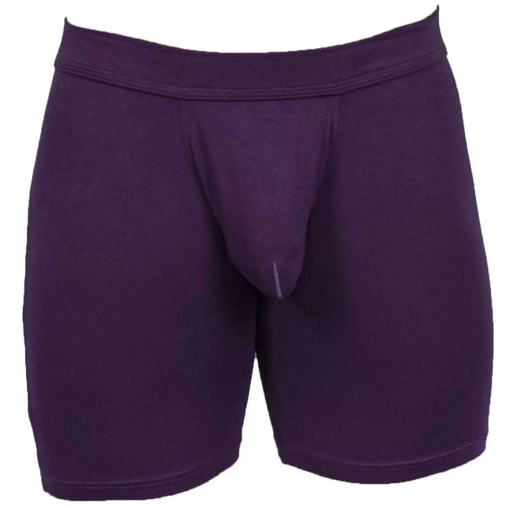 Obviously Men's Underwear^Purple Eliteman Boxer Brief 6Inch Leg