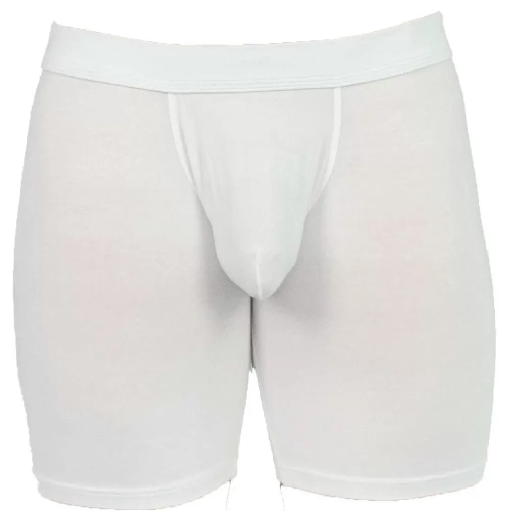 Obviously Men's Underwear^White Eliteman Boxer Brief 6Inch Leg