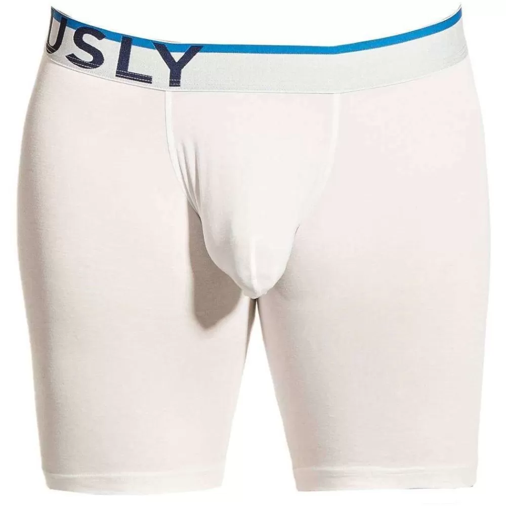 Obviously Men's Underwear^White Everyman Anatomax Boxer Breif 6Inch Leg