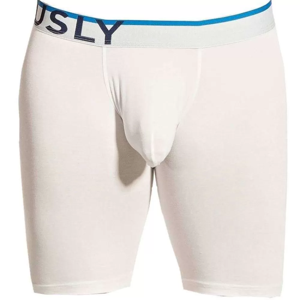 Obviously Men's Underwear^White Everyman Anatomax Boxer Brief 9Inch Leg