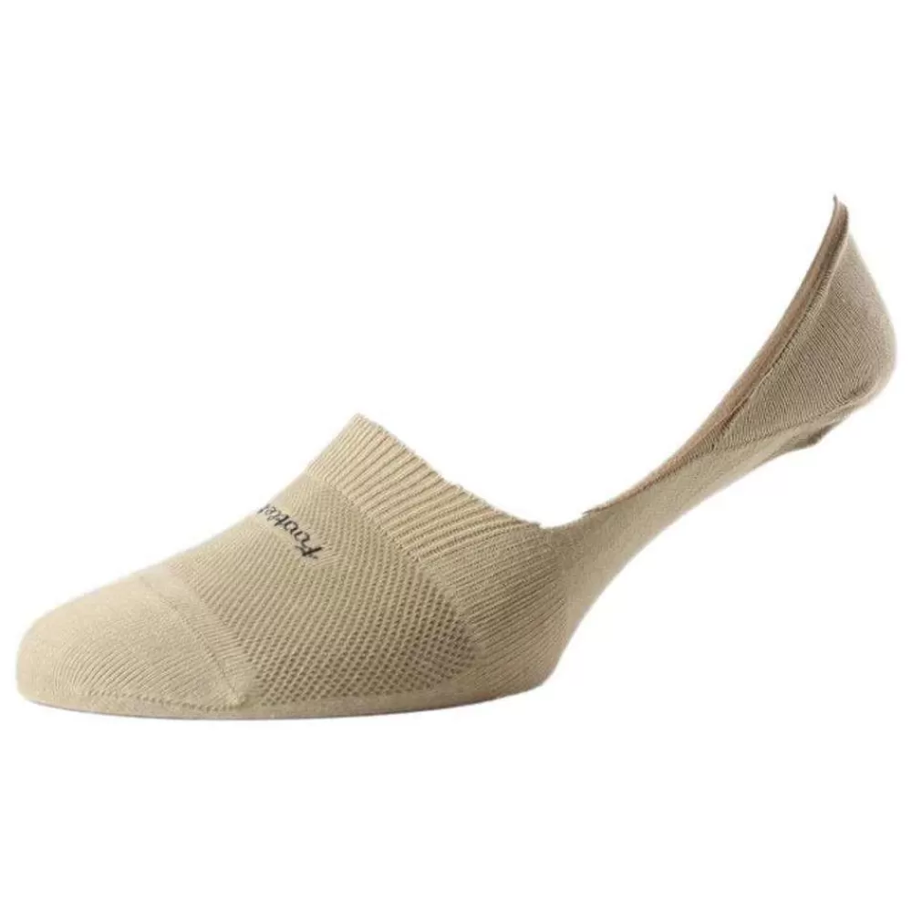 Pantherella Women's Socks^Beige Footlet Egyptian Cotton Foot Liner Socks