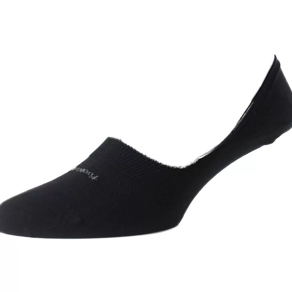 Pantherella Men's Socks^Black Footlet Egyptian Cotton Shoe Liner