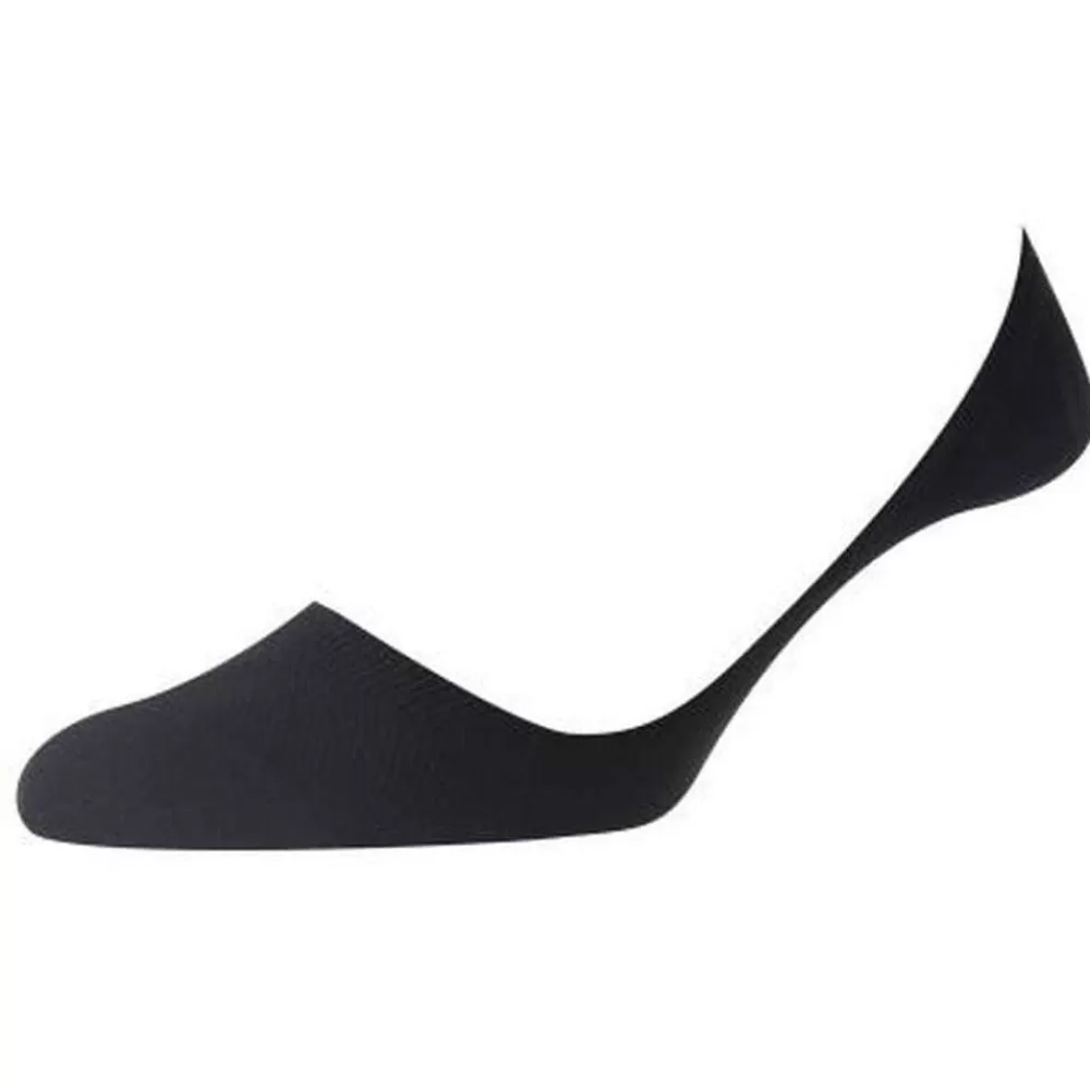 Pantherella Men's Socks^Black Monaco Low Cut Invisible Socks