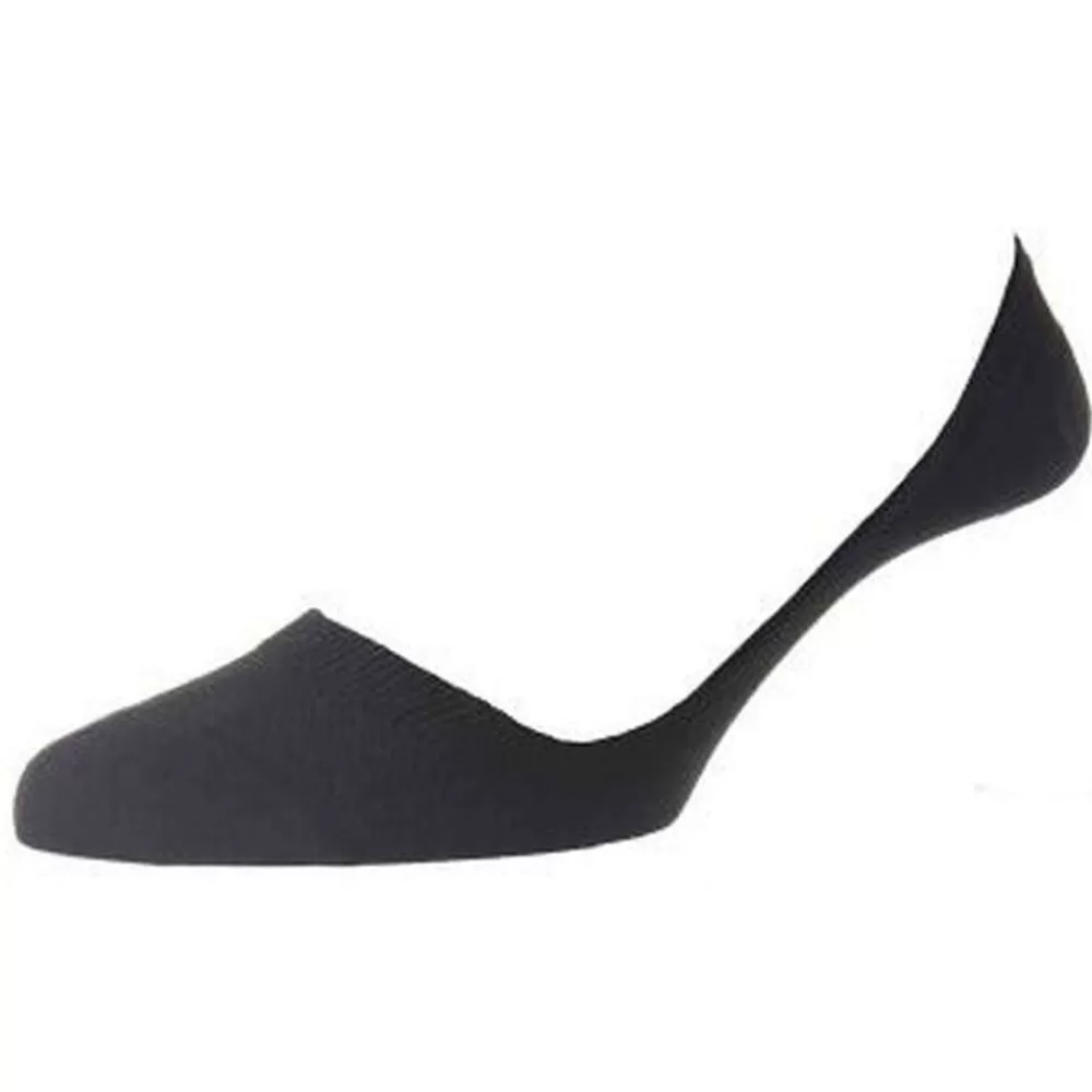 Pantherella Women's Socks^Black Monaco Low Cut Invisible Socks
