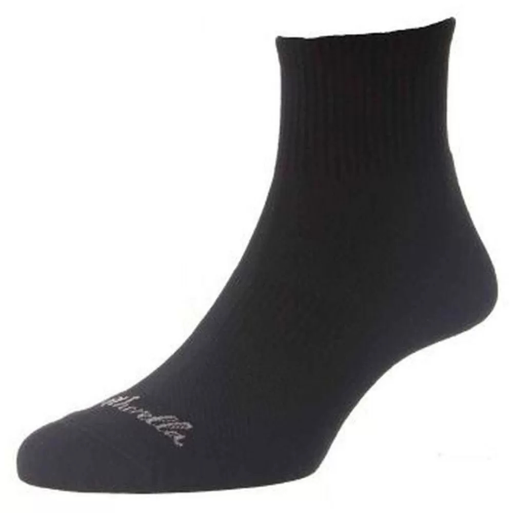 Pantherella Men's Socks^Black Step Organic Cotton Sneaker Socks