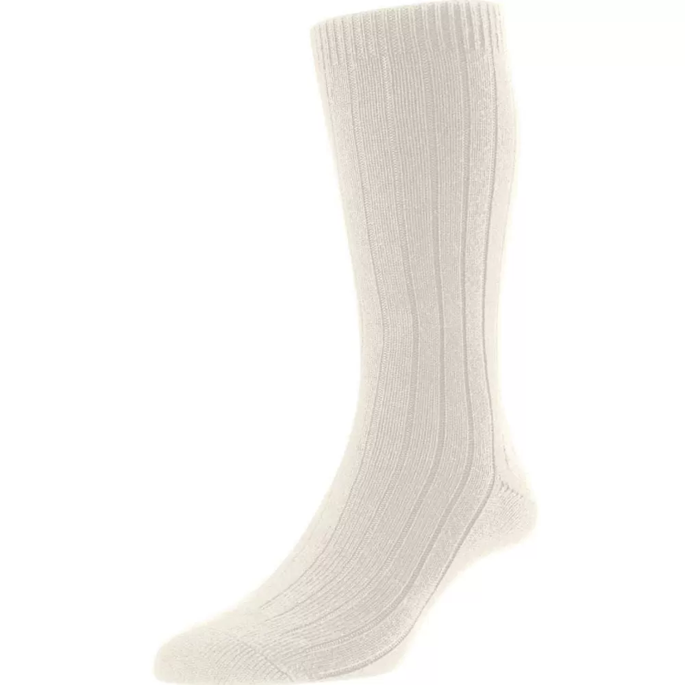 Pantherella Men's Socks^Cream Seaford Organic Cotton Socks
