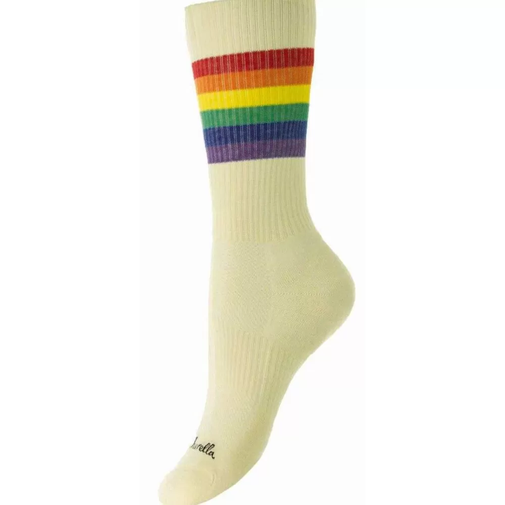 Pantherella Women's Socks^Cream Shine Egyptian Sports Socks