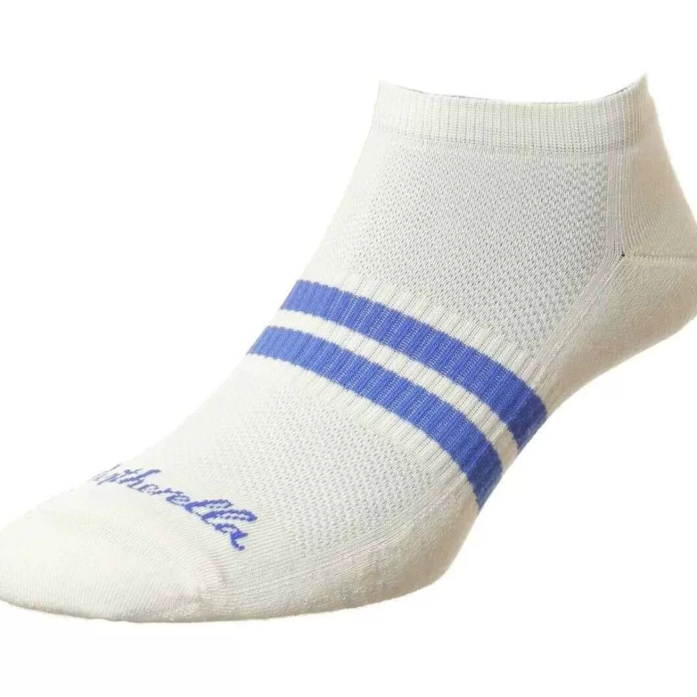 Pantherella Men's Socks^Cream Sprint Trainer Socks