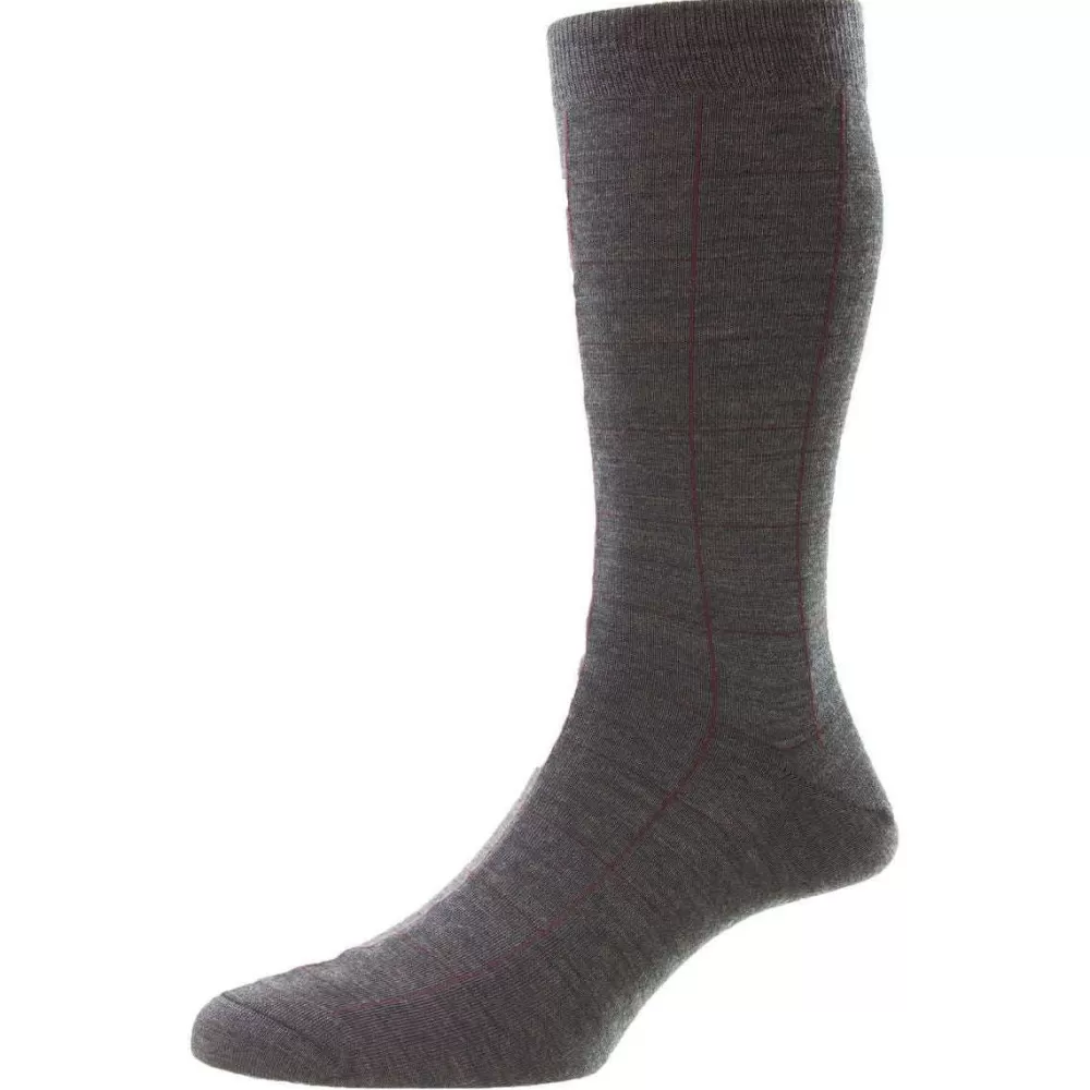 Pantherella Men's Socks^Grey Westleigh Merino Wool Socks