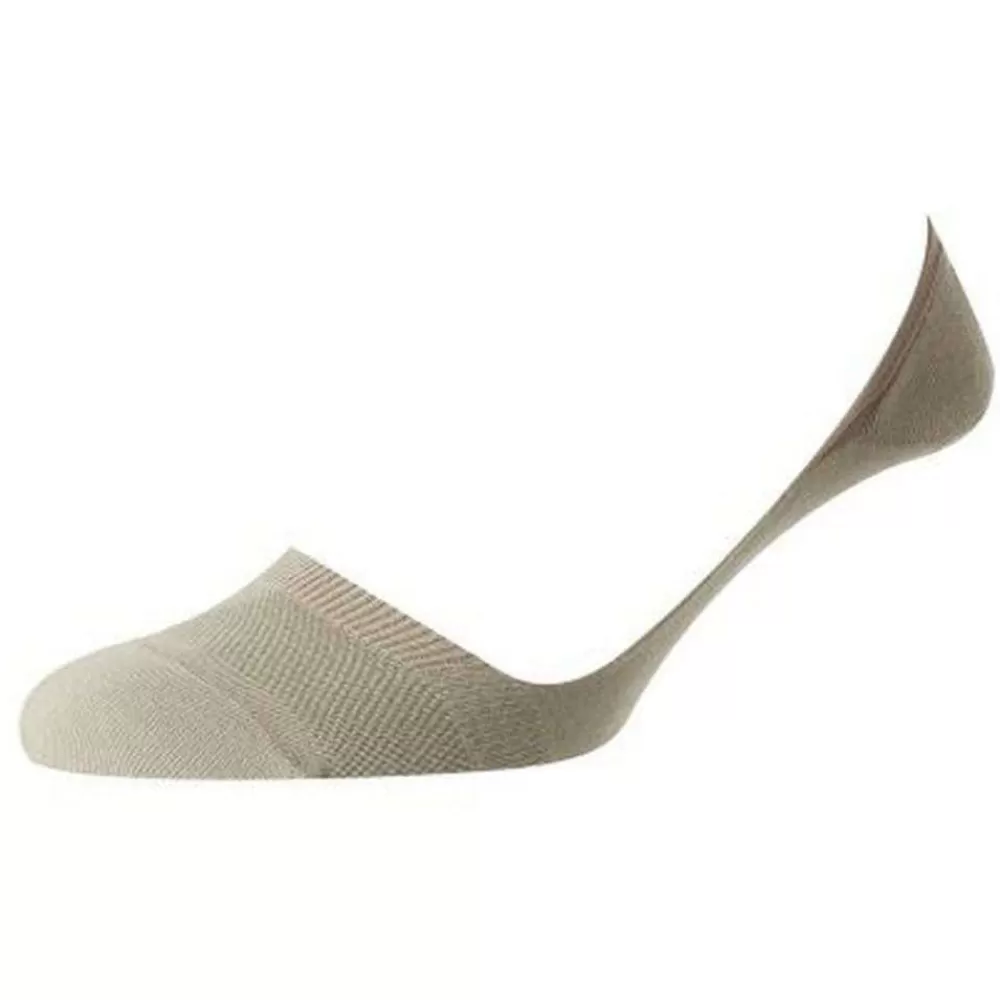Pantherella Men's Socks^Khaki Monaco Low Cut Invisible Socks
