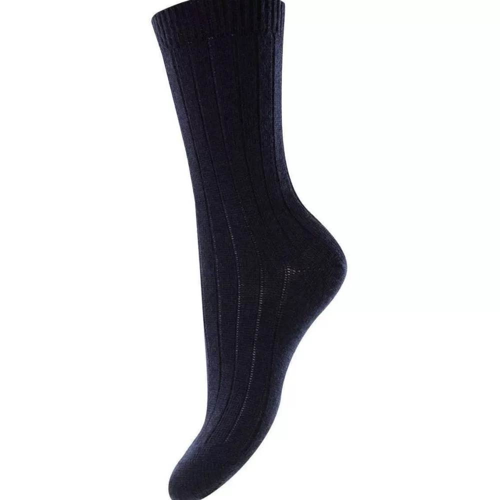 Pantherella Women's Socks^Navy Rachel Merino Wool Socks