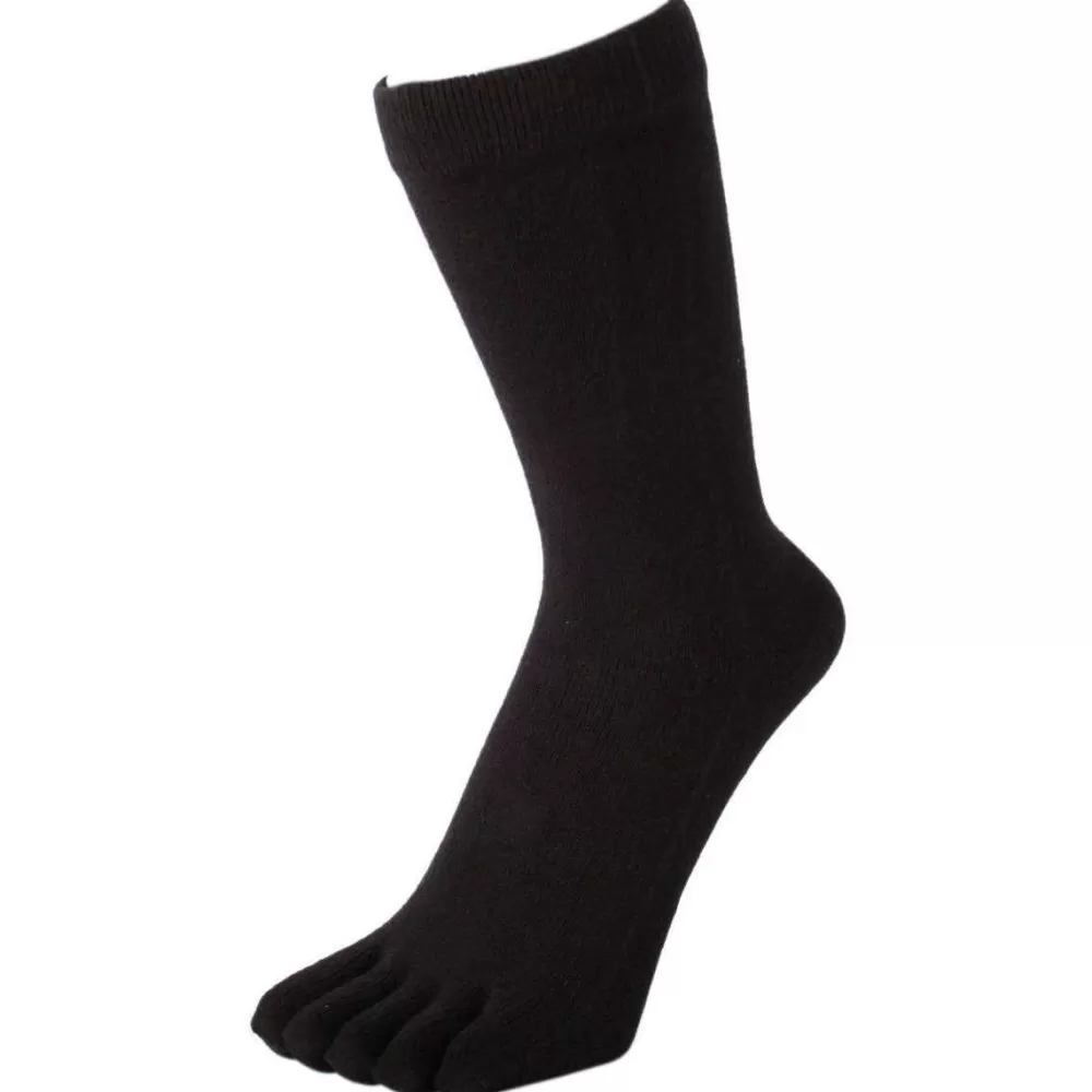 TOETOE Men's Socks^Black Classic Toe Socks
