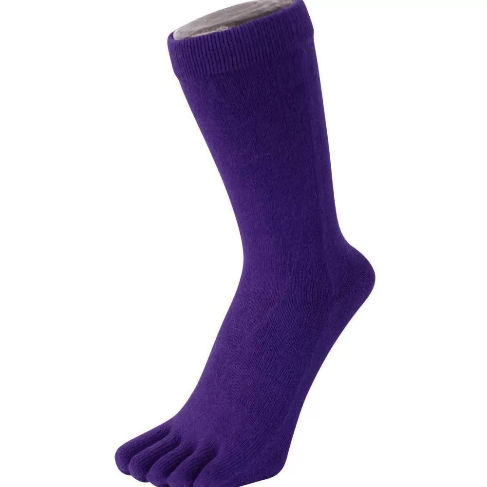 TOETOE Men's Socks^Purple Everyday Toe Socks